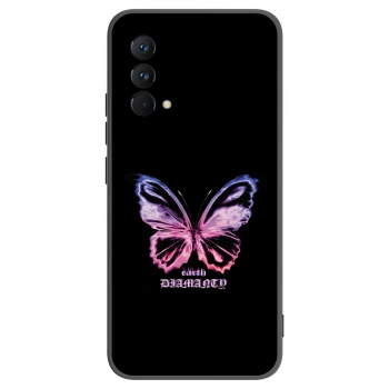 Picasee silikonski črni ovitek za Realme GT Master Edition 5G - Diamanty Purple