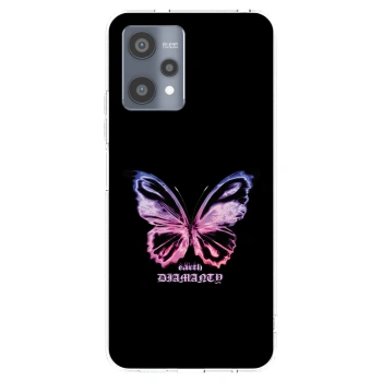 Picasee silikonski prozorni ovitek za Realme 9 Pro 5G - Diamanty Purple
