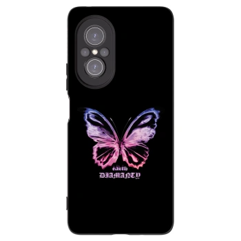 Picasee silikonski črni ovitek za Huawei Nova 9 SE - Diamanty Purple