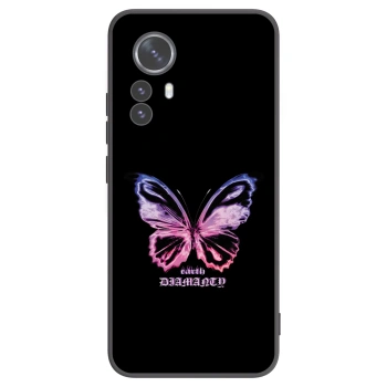 Picasee silikonski črni ovitek za Xiaomi 12 Pro - Diamanty Purple
