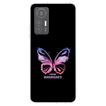 Picasee silikonski prozorni ovitek za Xiaomi 12 Lite - Diamanty Purple