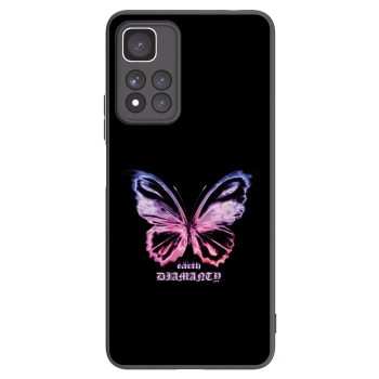 Picasee silikonski črni ovitek za Xiaomi Redmi Note 11 Pro+ 5G - Diamanty Purple