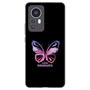Picasee silikonski črni ovitek za Xiaomi 12T Pro - Diamanty Purple