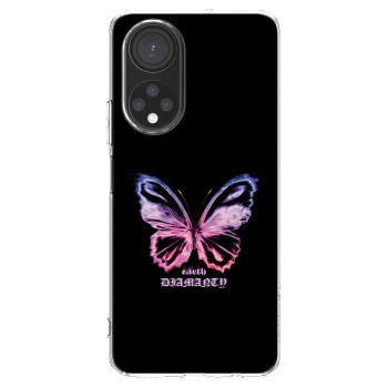 Picasee silikonski prozorni ovitek za Honor X7 - Diamanty Purple
