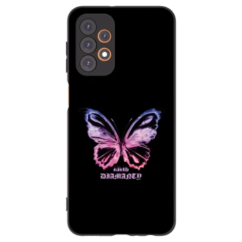 Picasee silikonski črni ovitek za Samsung Galaxy A23 A235F 4G - Diamanty Purple