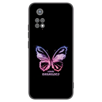 Picasee silikonski črni ovitek za Xiaomi Redmi Note 11S 5G - Diamanty Purple