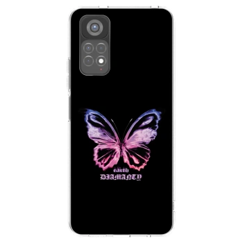 Picasee silikonski prozorni ovitek za Xiaomi Redmi Note 11S 5G - Diamanty Purple
