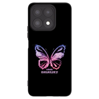 Picasee silikonski črni ovitek za Honor X8a - Diamanty Purple