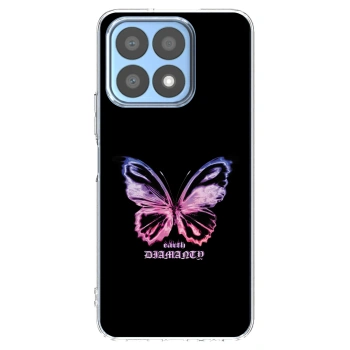 Picasee silikonski prozorni ovitek za Honor X8a - Diamanty Purple