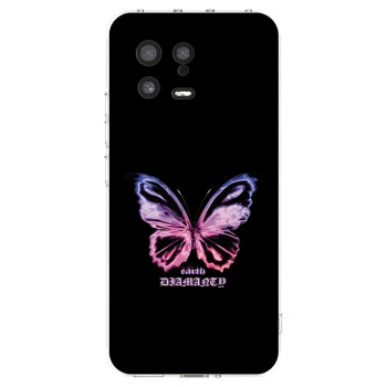 Picasee silikonski prozorni ovitek za Xiaomi 13 - Diamanty Purple