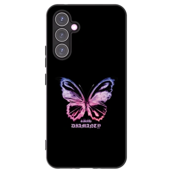 Picasee silikonski črni ovitek za Samsung Galaxy A54 5G A546B - Diamanty Purple