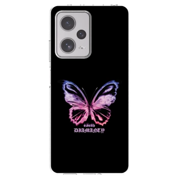 Picasee silikonski prozorni ovitek za Xiaomi Redmi Note 12 Pro+ 5G - Diamanty Purple
