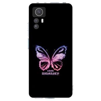 Picasee silikonski prozorni ovitek za Xiaomi Redmi Note 12S - Diamanty Purple