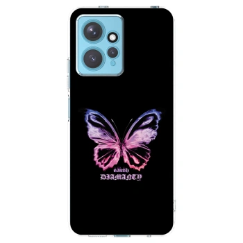Picasee silikonski prozorni ovitek za Xiaomi Redmi Note 12 4G - Diamanty Purple
