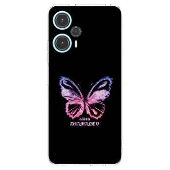 Picasee silikonski prozorni ovitek za Xiaomi Poco F5 - Diamanty Purple