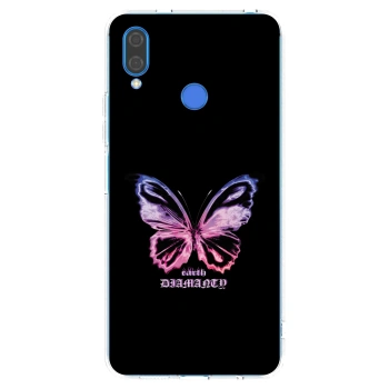 Picasee silikonski prozorni ovitek za Huawei Nova 3 - Diamanty Purple