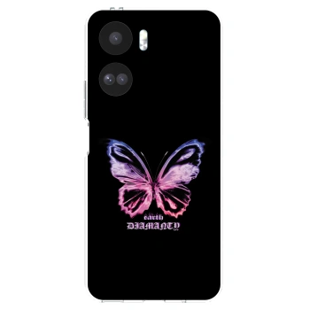 Picasee silikonski prozorni ovitek za Honor 90 Lite 5G - Diamanty Purple