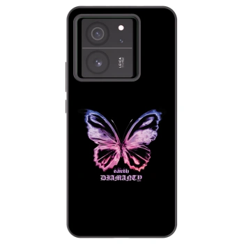 Picasee silikonski črni ovitek za Xiaomi 13T Pro - Diamanty Purple