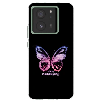 Picasee silikonski prozorni ovitek za Xiaomi 13T Pro - Diamanty Purple