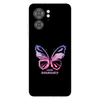 Picasee silikonski prozorni ovitek za Motorola Edge 40 - Diamanty Purple