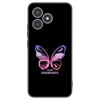 Picasee silikonski črni ovitek za Realme C53 - Diamanty Purple