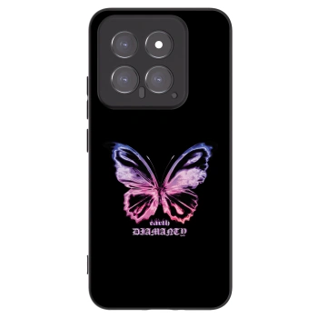 Picasee silikonski črni ovitek za Xiaomi 14 - Diamanty Purple