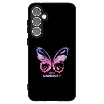 Picasee silikonski črni ovitek za Samsung Galaxy S23 FE S711B - Diamanty Purple