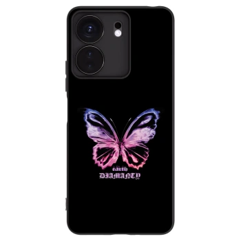 Picasee silikonski črni ovitek za Xiaomi Redmi 13C 4G - Diamanty Purple
