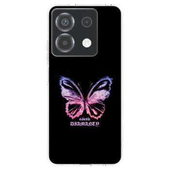 Picasee silikonski prozorni ovitek za Xiaomi Poco X6 - Diamanty Purple