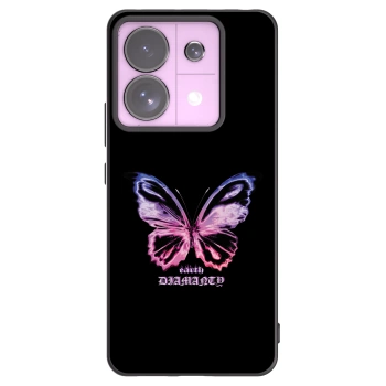 Picasee silikonski črni ovitek za Xiaomi Redmi Note 13 Pro 5G - Diamanty Purple