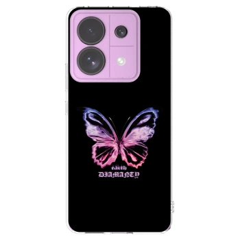 Picasee silikonski prozorni ovitek za Xiaomi Redmi Note 13 Pro 5G - Diamanty Purple