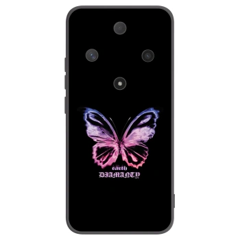 Picasee silikonski črni ovitek za Honor Magic6 Lite 5G - Diamanty Purple