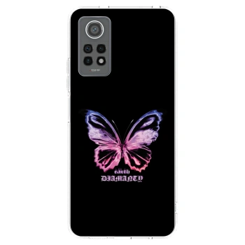 Picasee silikonski prozorni ovitek za Xiaomi Redmi Note 12 Pro 4G - Diamanty Purple