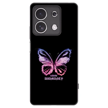 Picasee silikonski črni ovitek za Xiaomi Redmi Note 13 4G - Diamanty Purple
