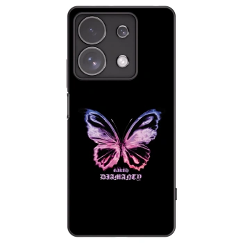 Picasee silikonski črni ovitek za Xiaomi Redmi Note 13 Pro 4G - Diamanty Purple