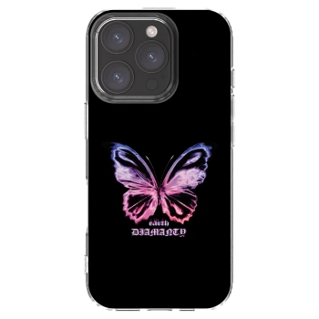 Picasee silikonski prozorni ovitek za Apple iPhone 16 Pro - Diamanty Purple