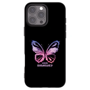 Picasee silikonski črni ovitek za Apple iPhone 16 Pro Max - Diamanty Purple