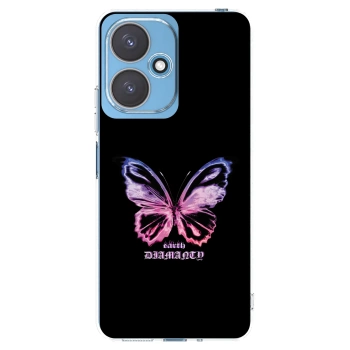 Picasee silikonski prozorni ovitek za Xiaomi Redmi 13C 5G - Diamanty Purple