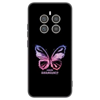 Picasee silikonski črni ovitek za Realme 12 Pro 5G - Diamanty Purple