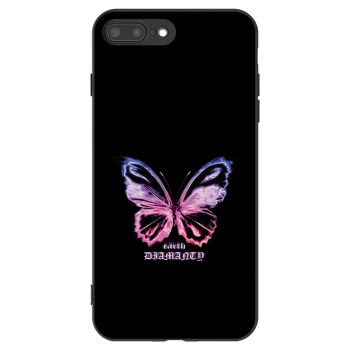 Picasee silikonski črni ovitek za Apple iPhone 7 Plus - Diamanty Purple