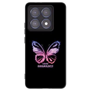 Picasee silikonski črni ovitek za Xiaomi 14T Pro - Diamanty Purple