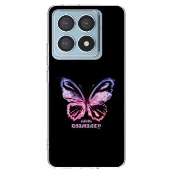 Picasee silikonski prozorni ovitek za Xiaomi 14T Pro - Diamanty Purple