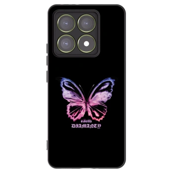 Picasee silikonski črni ovitek za Xiaomi 14T - Diamanty Purple