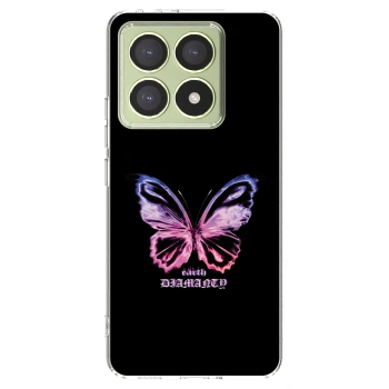 Picasee silikonski prozorni ovitek za Xiaomi 14T - Diamanty Purple