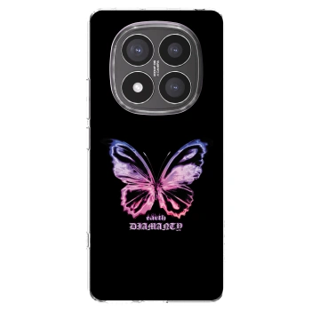 Picasee silikonski prozorni ovitek za Xiaomi Redmi Note 14 Pro+ 5G - Diamanty Purple