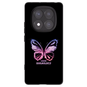 Picasee silikonski črni ovitek za Xiaomi Redmi Note 14 Pro 5G - Diamanty Purple