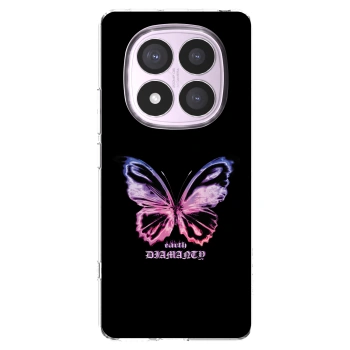 Picasee silikonski prozorni ovitek za Xiaomi Redmi Note 14 Pro 5G - Diamanty Purple