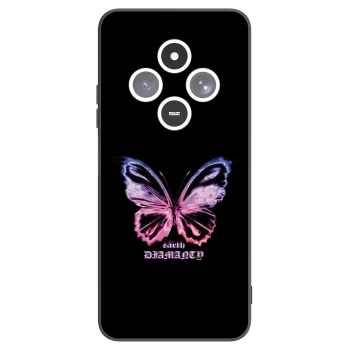 Picasee silikonski črni ovitek za Xiaomi Redmi 14C - Diamanty Purple