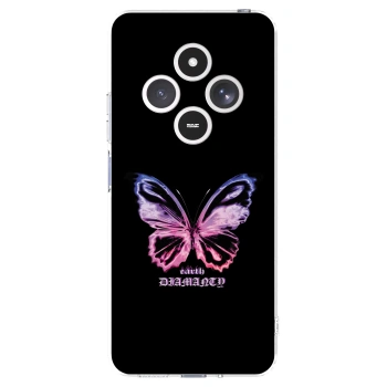 Picasee silikonski prozorni ovitek za Xiaomi Redmi 14C - Diamanty Purple