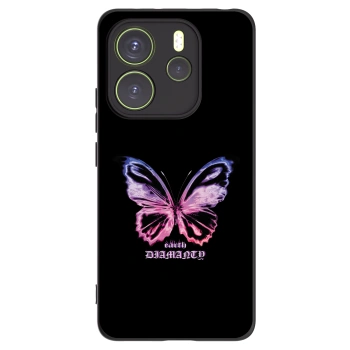 Picasee silikonski črni ovitek za Xiaomi Redmi Note 14 4G - Diamanty Purple